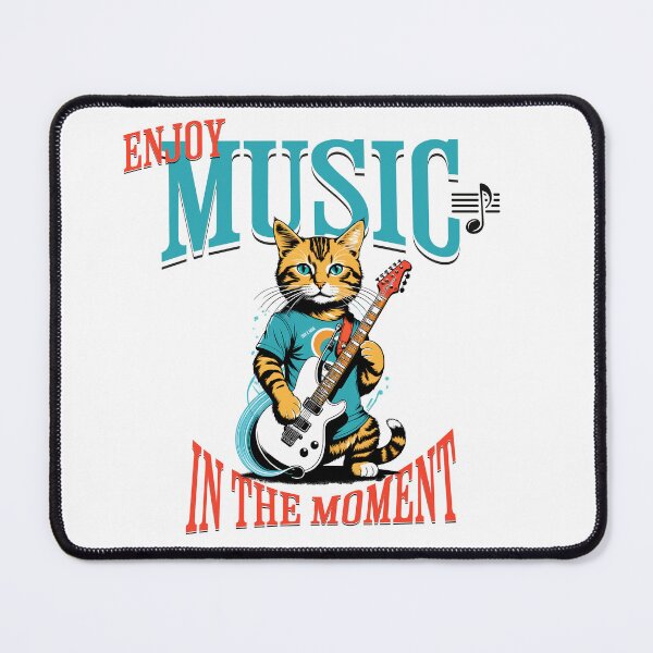 Item preview, Retro Cat Rhythm: Cats and Guitars in Digital Art designed and sold by Artedig.