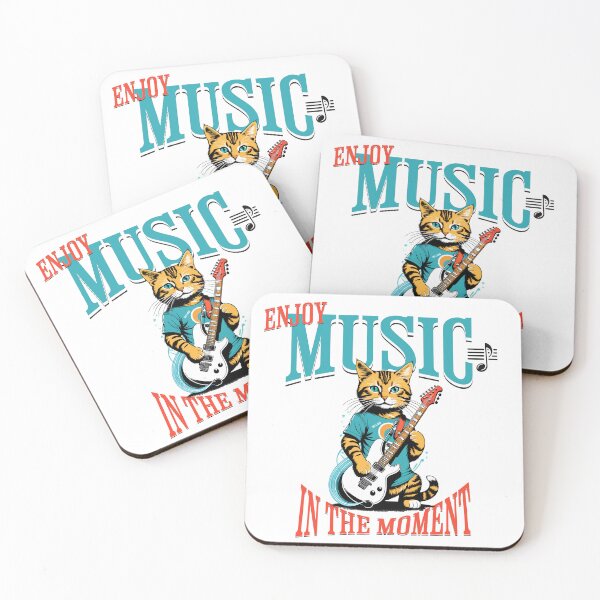 Item preview, Retro Cat Rhythm: Cats and Guitars in Digital Art designed and sold by Artedig.
