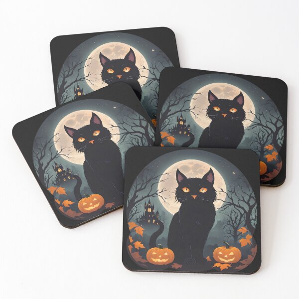 Item preview, Black halloween cat designed and sold by OldschoolCrew.