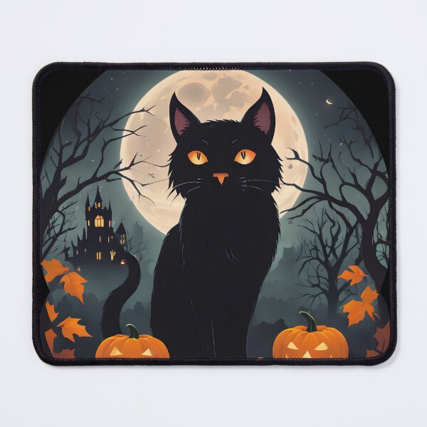 Item preview, Black halloween cat designed and sold by OldschoolCrew.