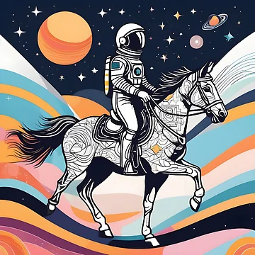 Artwork thumbnail, Galactic Rodeo Odyssey by Chroma Artis