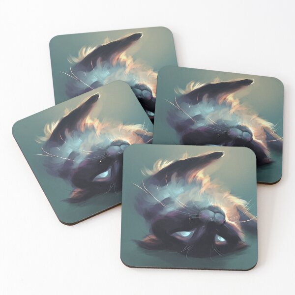 Item preview, Sleepy Glowy Shadow Fox Cat designed and sold by JessicaBessy.