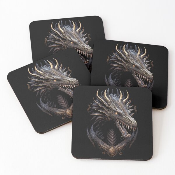 Item preview, Art: Fierce Dragon Fantasy Head With Sharp Teeth. designed and sold by GiveMeMood.