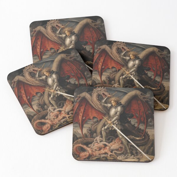 Item preview, Archangel Michael and the Dragon designed and sold by Terrorkitten.