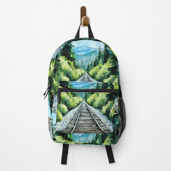 Item preview, Vanishing Point On The Rails designed and sold by Leslie Montgomery Art.
