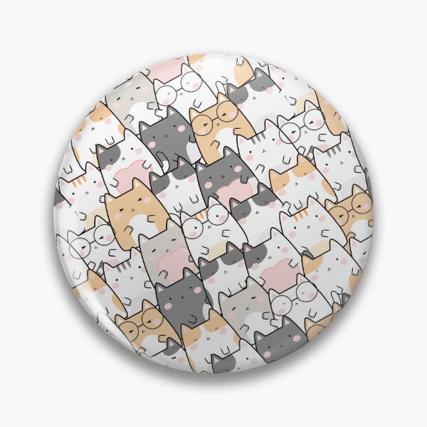 Item preview, Adorable Cute Playful Cat, Cartoon Pet Kitten Pattern designed and sold by abartisanstudio.