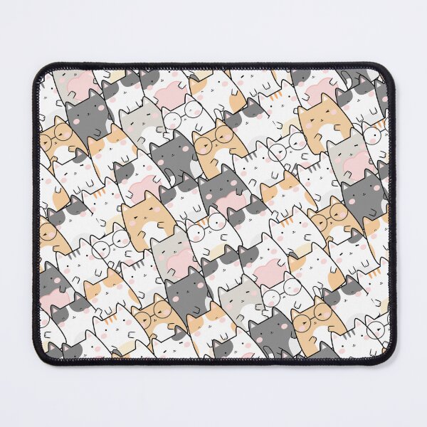 Item preview, Adorable Cute Playful Cat, Cartoon Pet Kitten Pattern designed and sold by abartisanstudio.