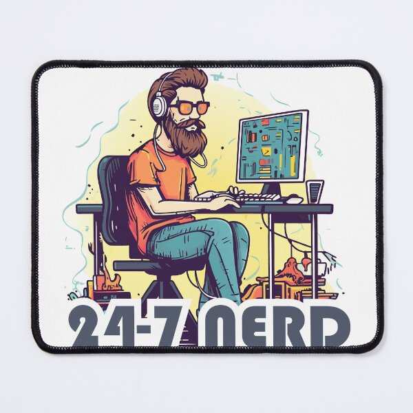Item preview, 24-7 nerd for programmers and gamers designed and sold by webinatic.