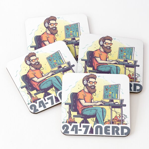 Item preview, 24-7 nerd for programmers and gamers designed and sold by webinatic.