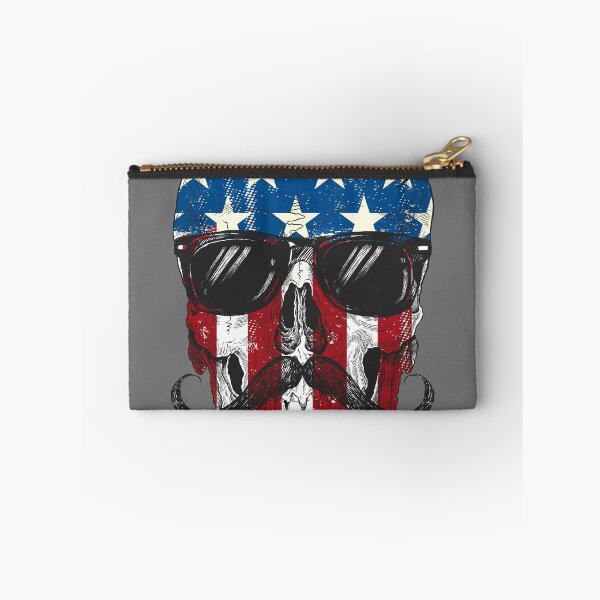 Item preview, American Hipster Skull designed and sold by rjzinger.