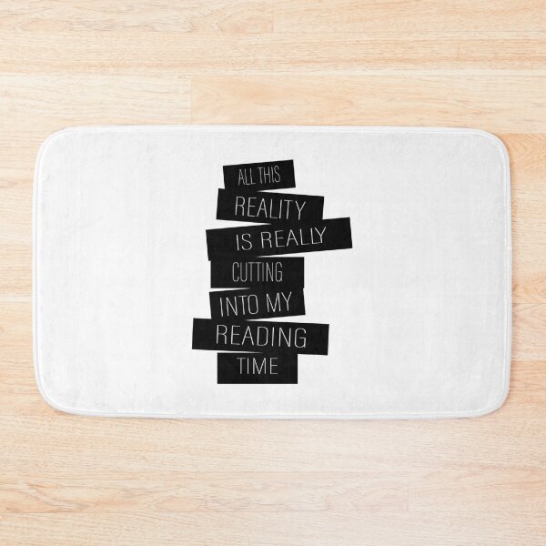 Item preview,  Reality Versus, Reading Book Reading Quote Lettering designed and sold by Dzeery.