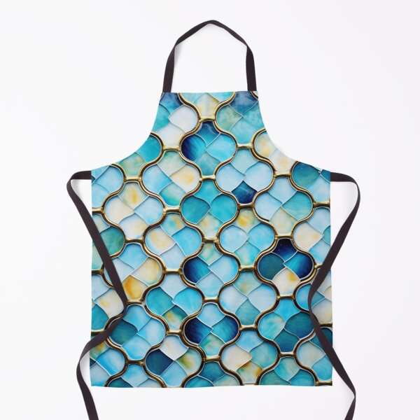 Item preview, Cool Jade & Icy Blue Decorative Moroccan Tile Pattern designed and sold by GrinGalore.