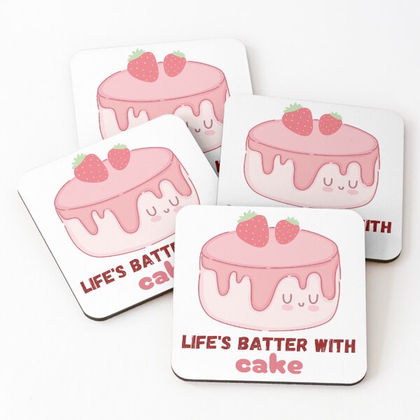 Item preview, Life's Batter With Cake - Cute Funny Baking Cake Food Pun Cartoon for Bakers designed and sold by mimiscreativity.