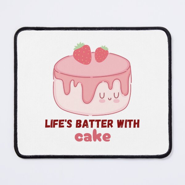 Item preview, Life's Batter With Cake - Cute Funny Baking Cake Food Pun Cartoon for Bakers designed and sold by mimiscreativity.