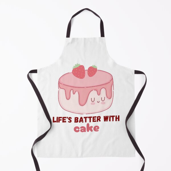 Item preview, Life's Batter With Cake - Cute Funny Baking Cake Food Pun Cartoon for Bakers designed and sold by mimiscreativity.