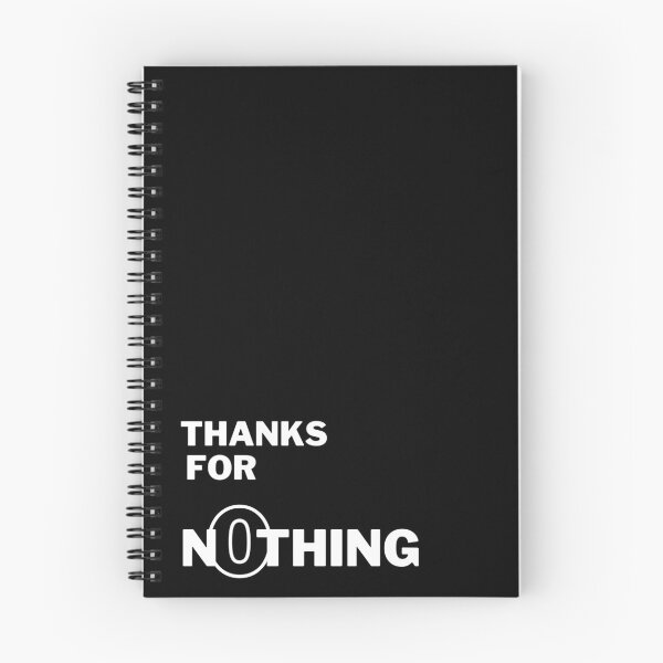 Item preview, Thanks for n0thing - Black designed and sold by Frosstize.