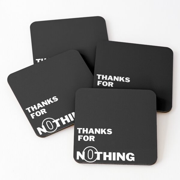 Item preview, Thanks for n0thing - Black designed and sold by Frosstize.