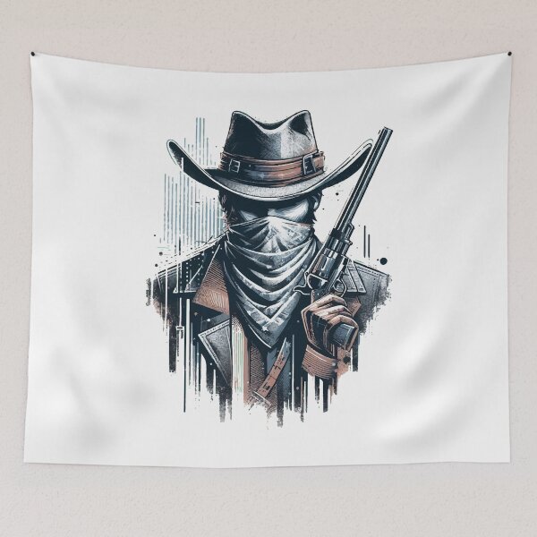 Item preview, Mysterious Cowboy: Unique Western Clothing and Accessories! designed and sold by elmartdesign.