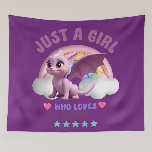 Item preview, Just a girl who loves dragon designed and sold by ManikRaja.
