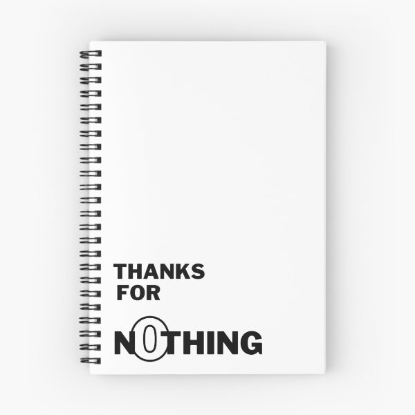 Item preview, Thanks for n0thing - White designed and sold by Frosstize.