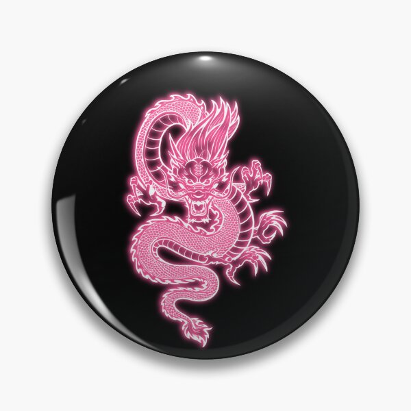 Item preview, Light Pink Neon Glow Traditional Chinese Dragon designed and sold by lachataigne.