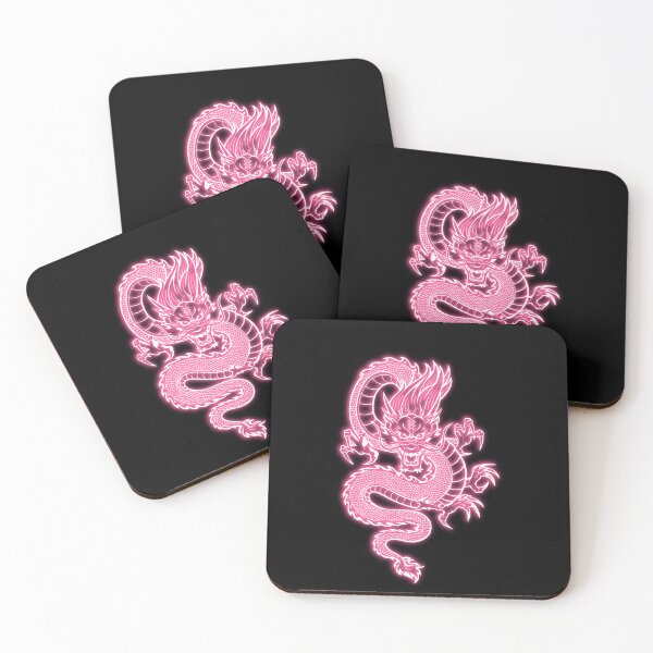 Item preview, Light Pink Neon Glow Traditional Chinese Dragon designed and sold by lachataigne.