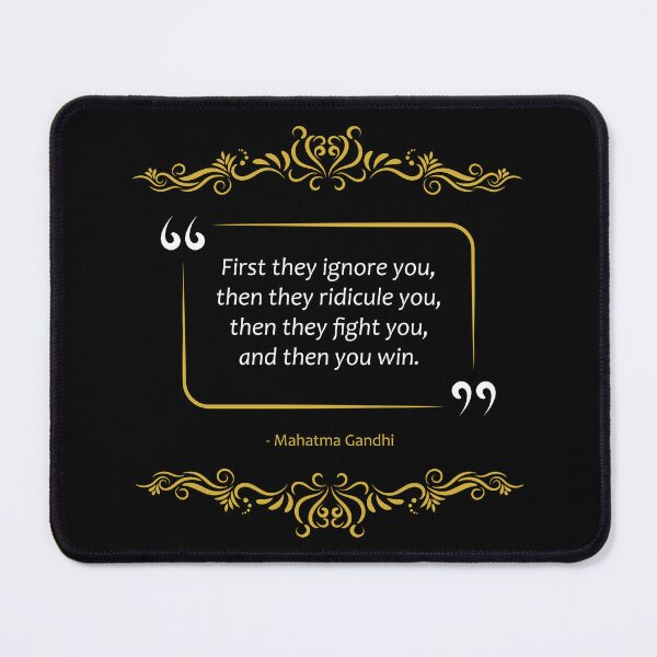 Item preview, Mahatma Gandhi Quote Never give up! designed and sold by paragonDesign28.