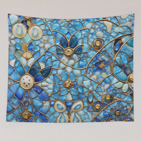 Item preview, Majestic Flowers Tile Pattern designed and sold by GrinGalore.