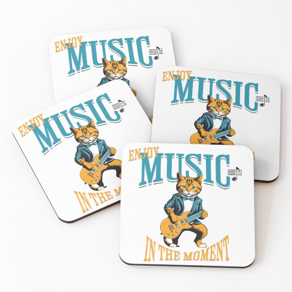 Item preview, Retro Feline Songs: Cats and Guitars in Digital designed and sold by Artedig.