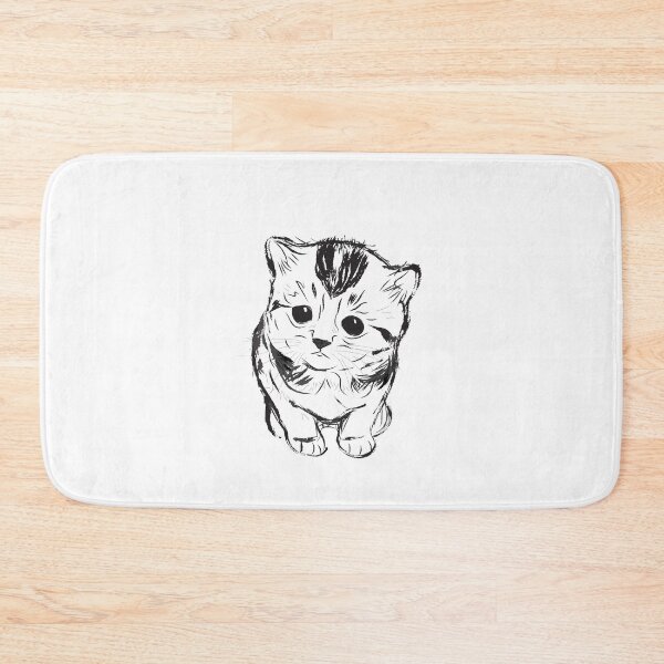 Item preview, cute kitten simple art designed and sold by dobbyf.