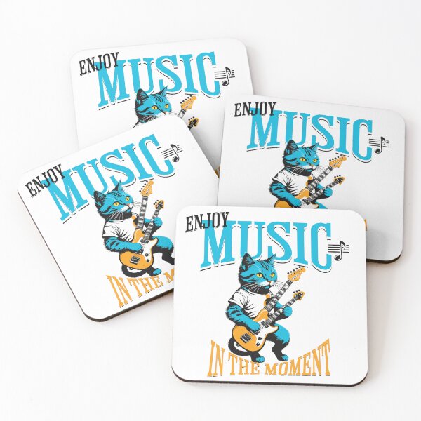 Item preview, Melodic Cats: Retro Digital Art with Unique Guitars designed and sold by Artedig.