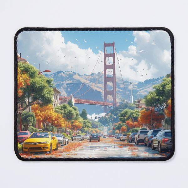 Item preview, Golden Gate Bridge in Autumn Splendor designed and sold by Emre Karaarslan.