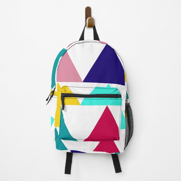 Item preview, White and Retro Triangles (Red,Green,Dark Blue, Dusky Pink, Turquoise,Mustard Yellow) designed and sold by Coral-Cases.