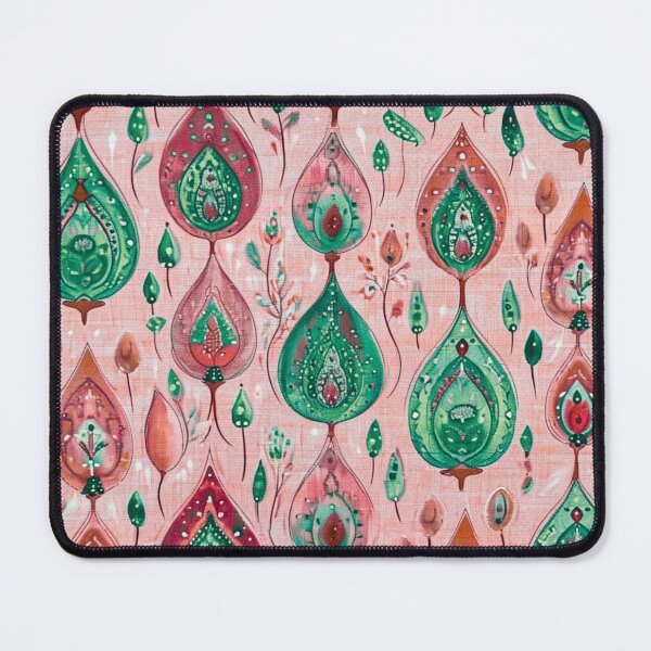 Item preview, Emerald Drops and Ruby Teardrops Pattern designed and sold by ColorfulVanilla.