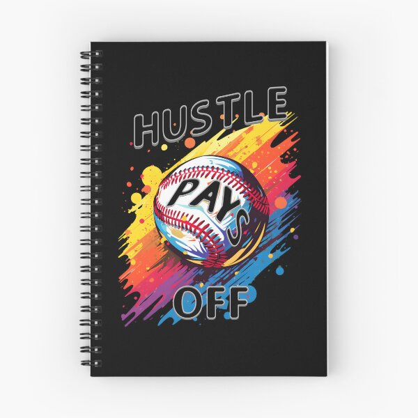 Item preview, "Color Splash Baseball - Hustle Pays Off Design" designed and sold by ChromaticBlend.