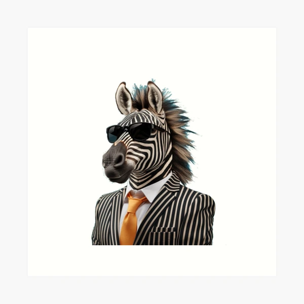 Funky Zebra | Art Print