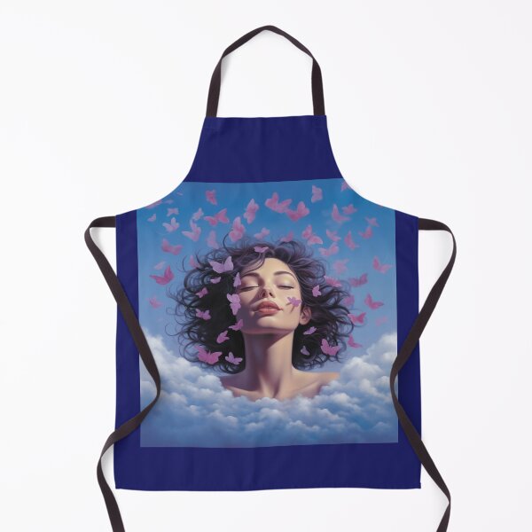 Item preview, Girl With Butterflies Swinging In The Clouds designed and sold by CoolMantras.
