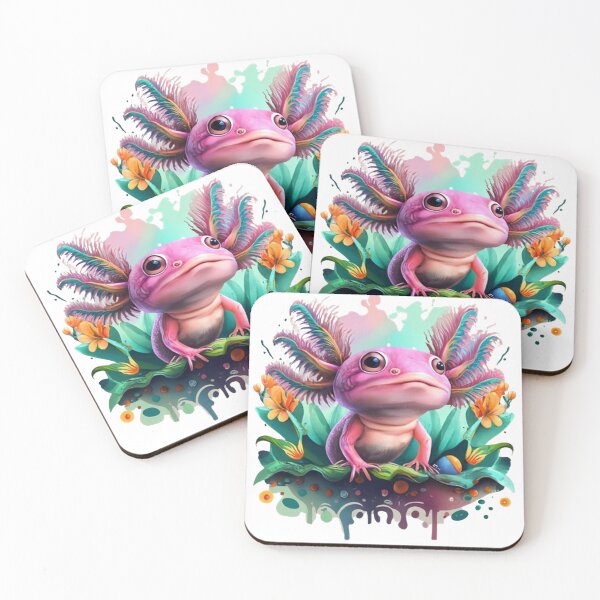 Item preview, Springtime Serenity: Axolotl Gaze in Bloom designed and sold by SellingWSarah17.