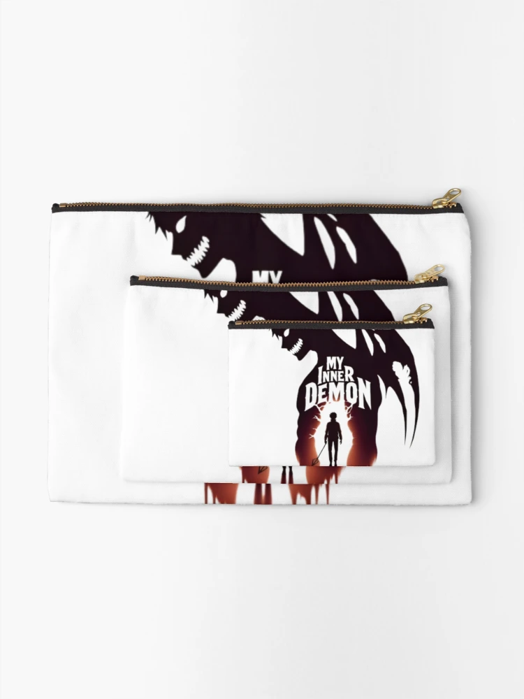 Thumbnail 2 of 4, Zipper Pouch, My Inner Demons designed and sold by Day Dreamer.