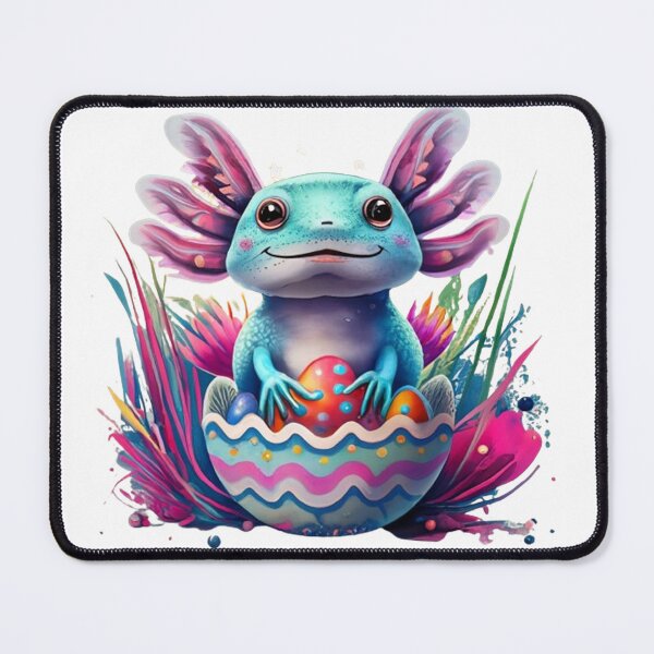 Item preview, Easter Enchantment: Captivating Axolotl Portrait designed and sold by SellingWSarah17.