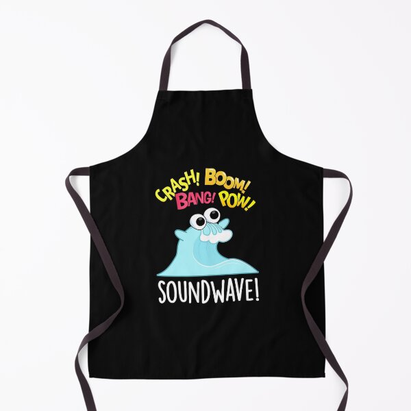 Item preview, Sound Wave Funny Ocean Pun (Dark BG) designed and sold by punnybone.