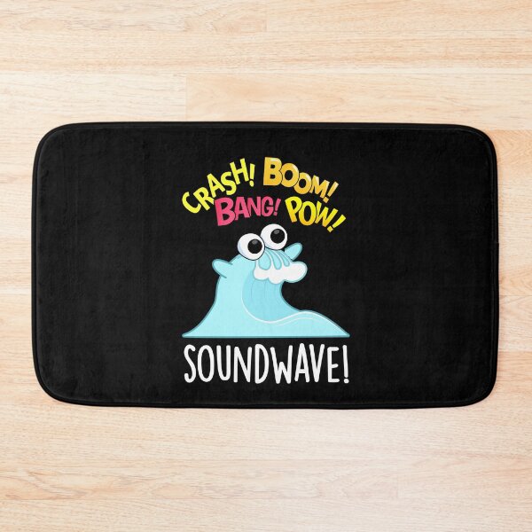 Item preview, Sound Wave Funny Ocean Pun (Dark BG) designed and sold by punnybone.