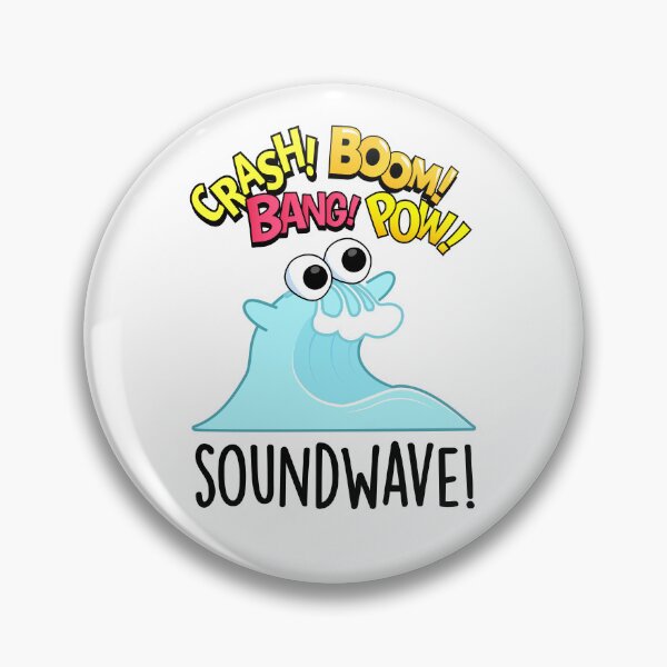 Item preview, Sound Wave Funny Ocean Pun  designed and sold by punnybone.
