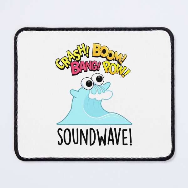 Item preview, Sound Wave Funny Ocean Pun  designed and sold by punnybone.
