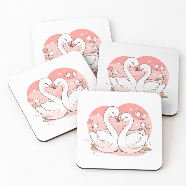 Item preview, Couple Swan designed and sold by Newbie Art.