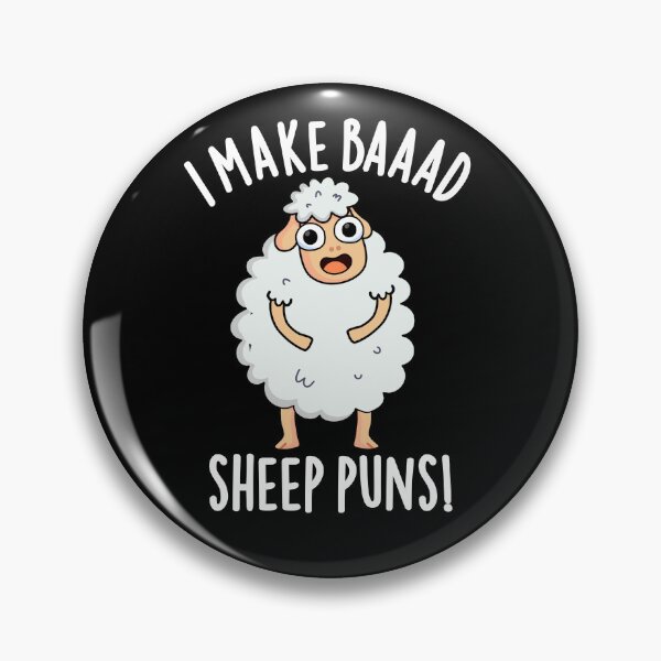 Item preview, I Make Bad Sheep Puns Funny Animal Pun (Dark BG) designed and sold by punnybone.