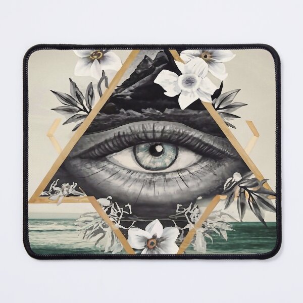 Item preview, Eye closed in the middle of the triangle designed and sold by M-Y-A-R-T-.