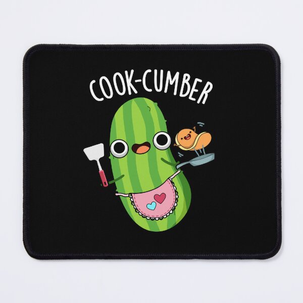 Item preview, Cook-cumber Funny Cucumber Pun (Dark BG) designed and sold by punnybone.