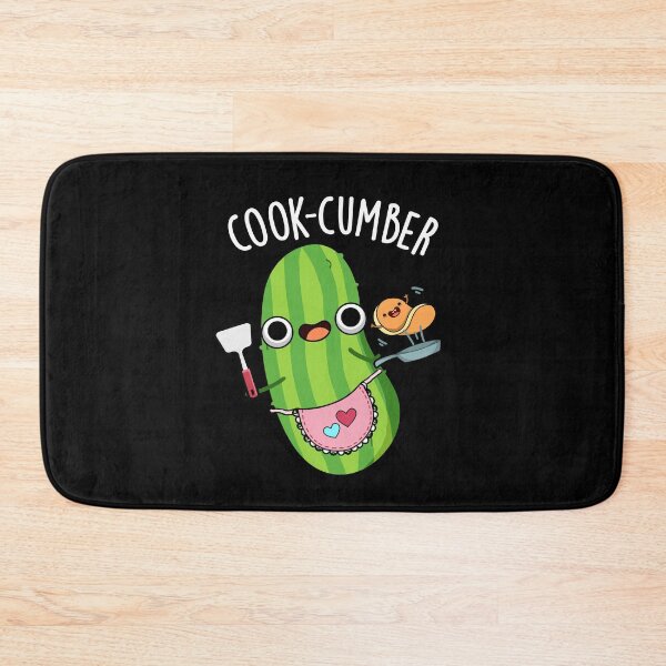 Item preview, Cook-cumber Funny Cucumber Pun (Dark BG) designed and sold by punnybone.