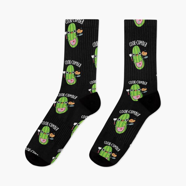 Item preview, Cook-cumber Funny Cucumber Pun (Dark BG) designed and sold by punnybone.